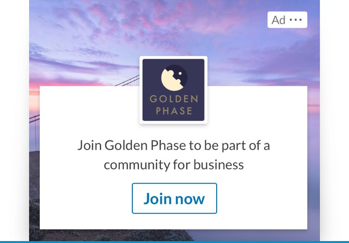 Screenshot of a Dynamic Ads with CTA: Join now