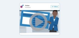 An illustration of a sponsored content campaign featuring a video.