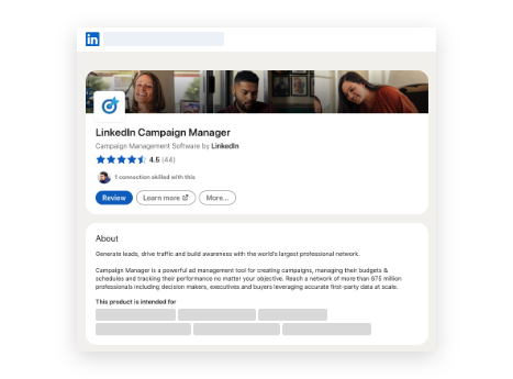 Linkedin campaign manager