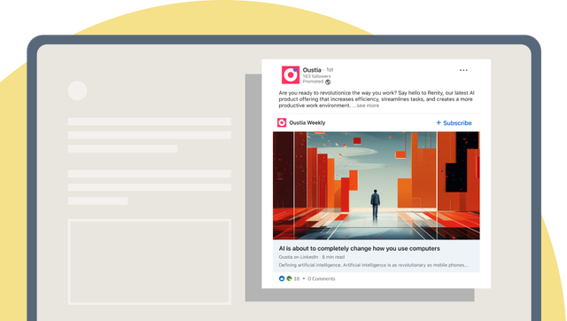 example of Article and Newsletter ads
