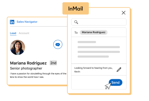 Product UI image representing InMail