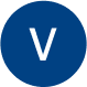 Icon of the letter 'V'.