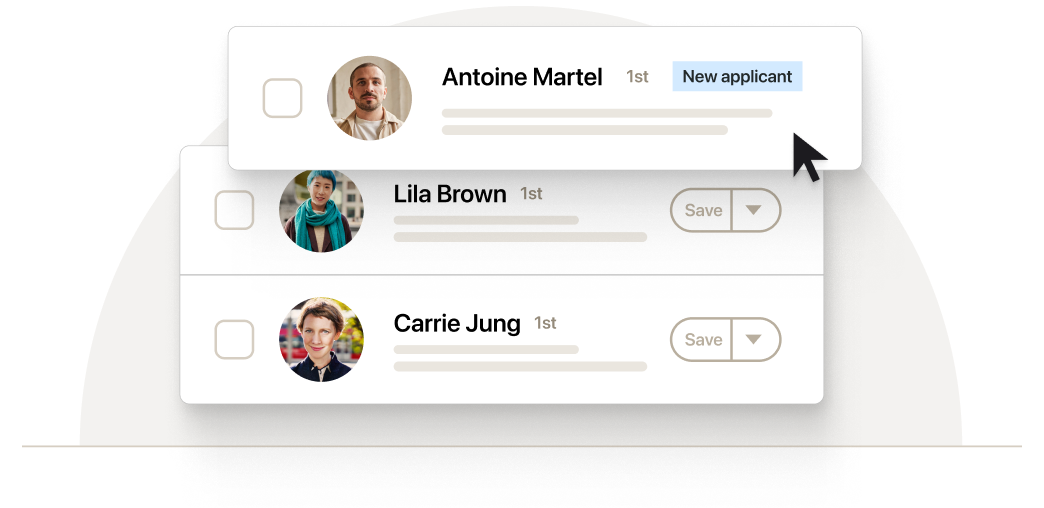 UI illustration representing identifying applicants