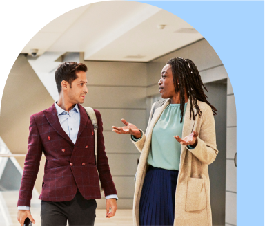 Image of people chatting