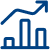 icon of a upward trending graph
